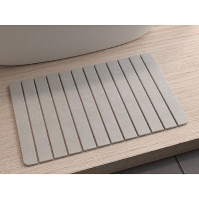 Diatomite Quick-Dry Stone 34" x 21" Large Bath Mat
