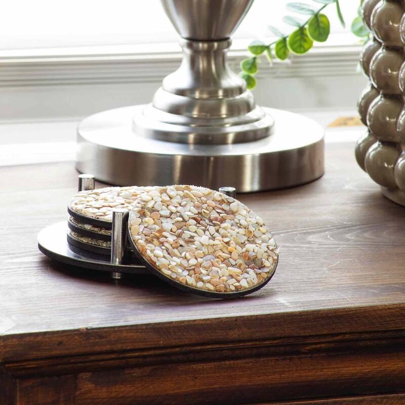 Sparkles Home Shell Coaster Set
