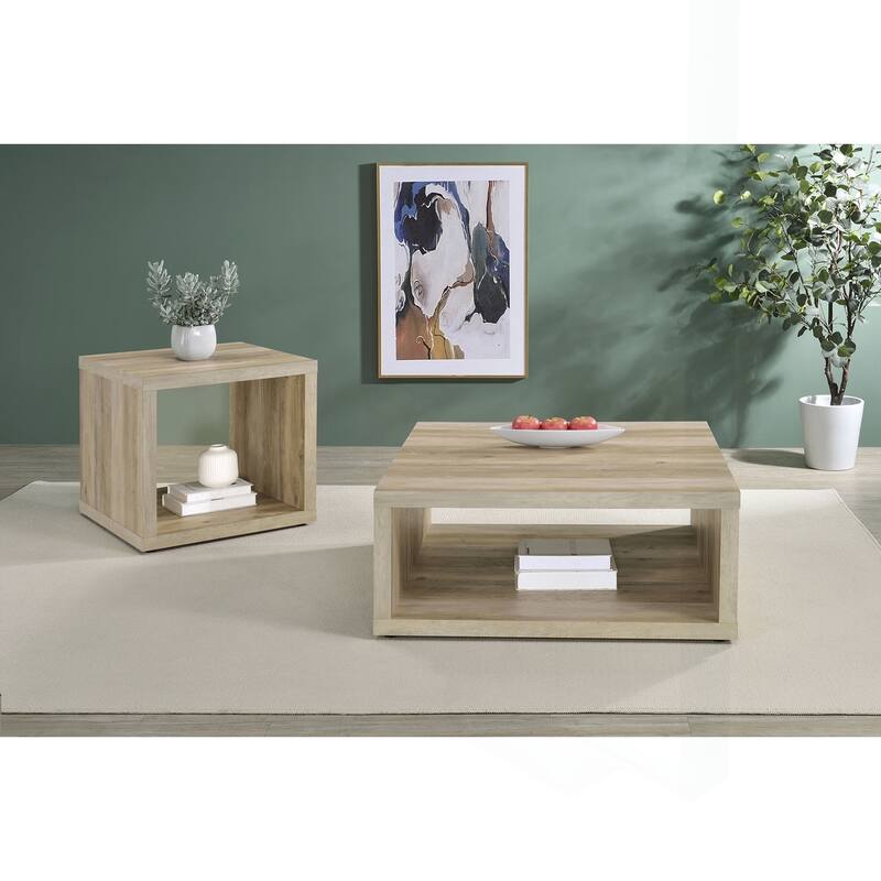 Charming Engineered Wood Side End Table with Rustic Finish for Versatile Spaces