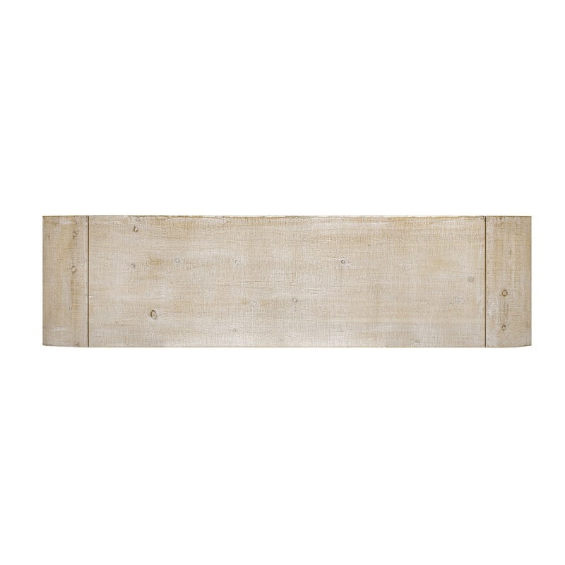 Versatile 60" Console Table with Woven Wood Slats and Solid Wood Veneer for Entryway or Living Room