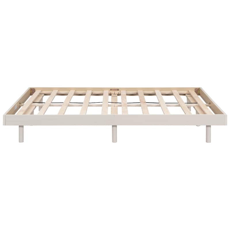 Modern Design Floating Platform Bed Frame
