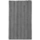 Clara Clark Chenille Extra Soft and Absorbent Bath Mat - Non Slip Fast Drying Bath Rug Set - Large 44x26 - Gray