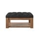 preview thumbnail 14 of 26, Lennon Pine Storage Ottoman Coffee Table by iNSPIRE Q Artisan