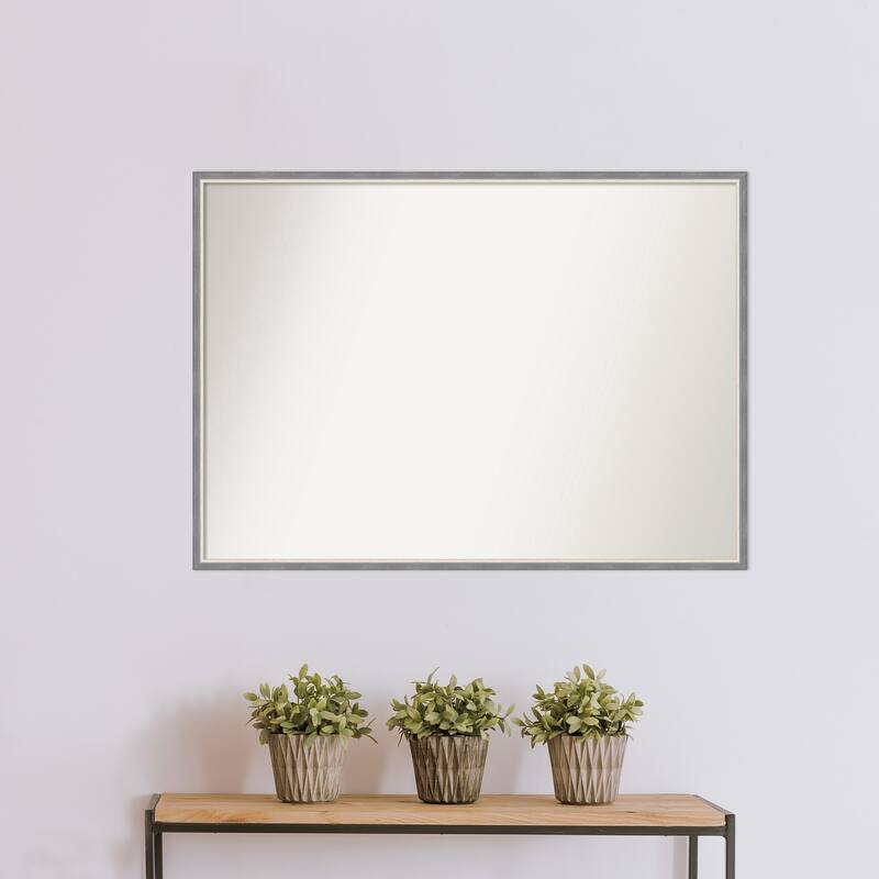 Theo Narrow Non-Beveled Wood Framed Wall Mirror