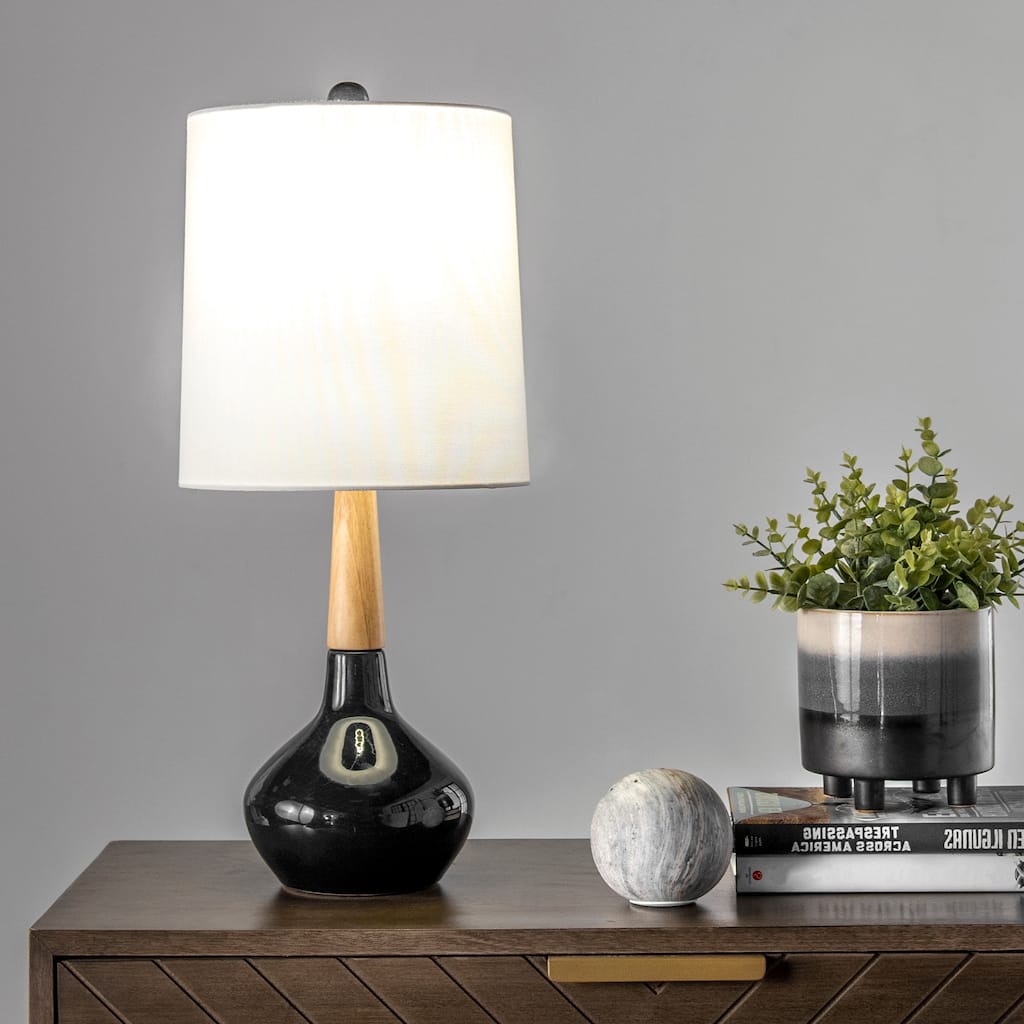 Nuloom Castine 25" Ceramic Table Lamp - 11"W x 11"D x 25"H