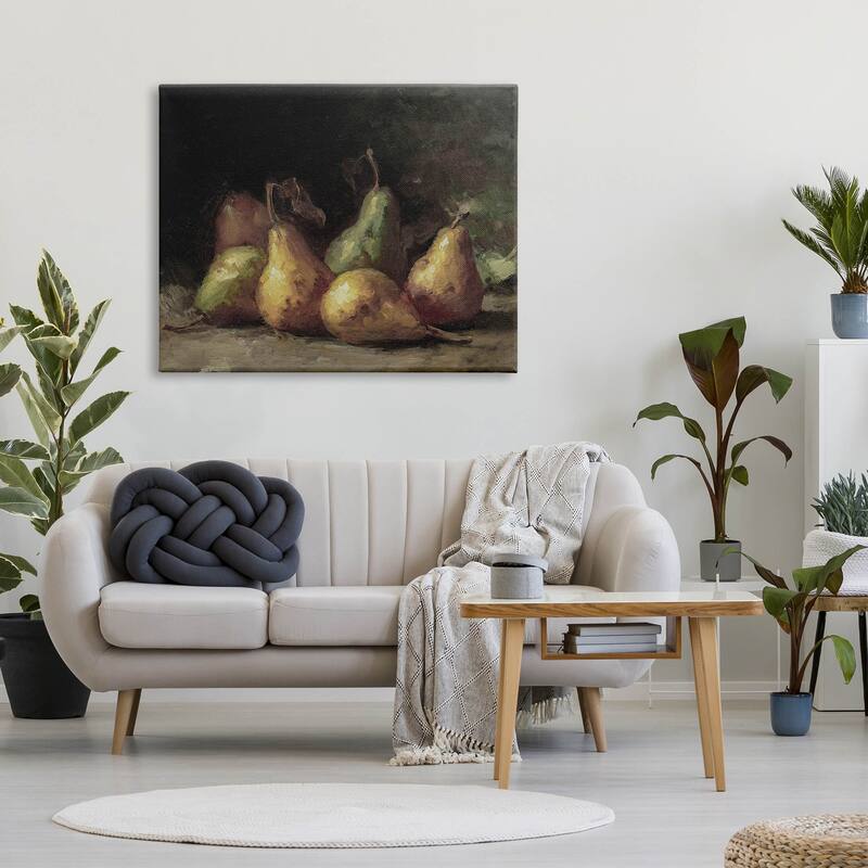 Stupell Classic Pears Still Life Canvas Wall Art by Lettered and Lined