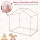 preview thumbnail 8 of 8, Costway Kid's Play Tent Toddler Playhouse Castle Solid Wood Frame with - See Details
