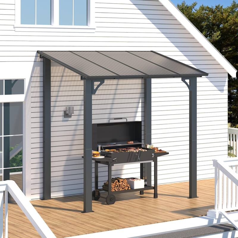 AECOJOY Wall Mounted Gazebos Pergola Gazebo Awnings for Backyard