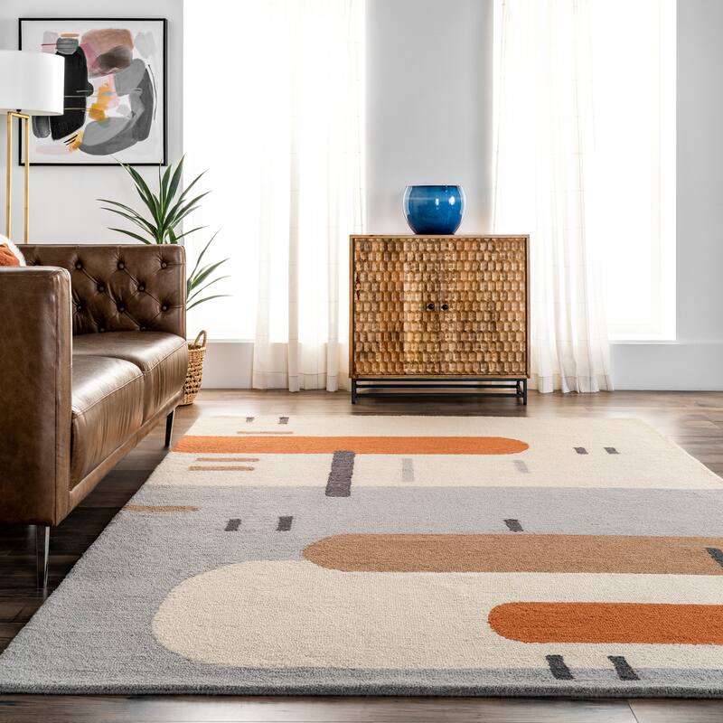 Nuloom Cori Wool Abstract Contemporary Area Rug