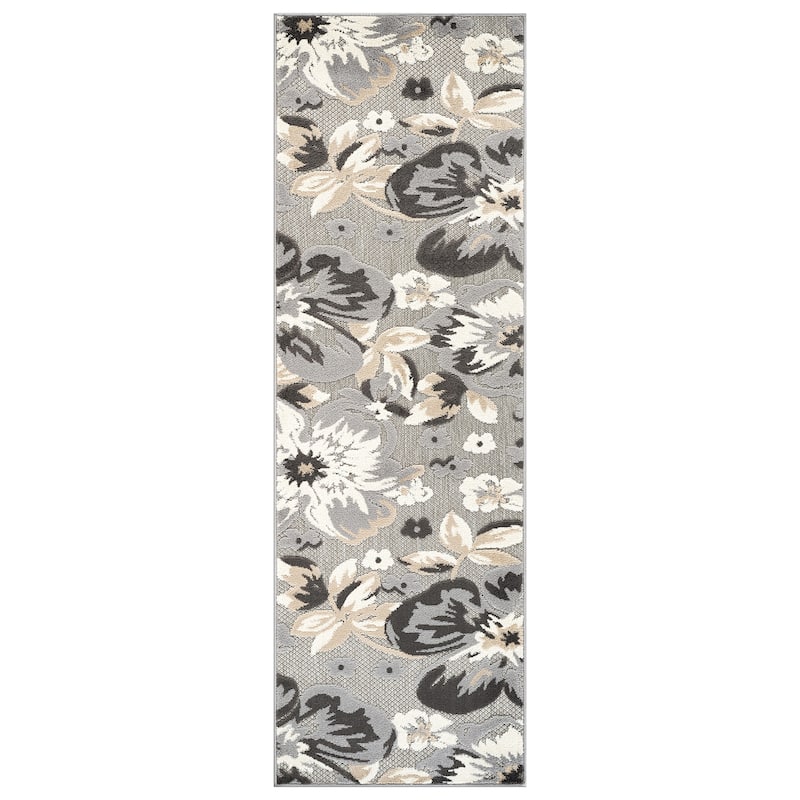 Bergamo Contemporary Floral Indoor/Outdoor Area Rug