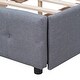 preview thumbnail 11 of 12, Queen Size Murphy Bed Wall Bed w/ Drawer & Sockets & USB Ports, Dark Gray