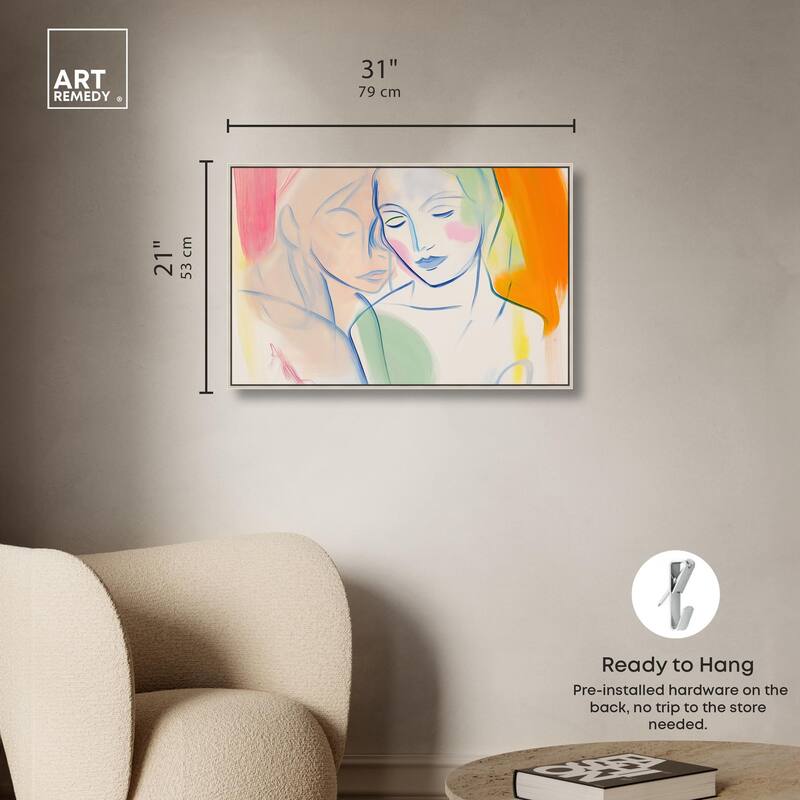 Brushstroke Bond Canvas by Art Remedy