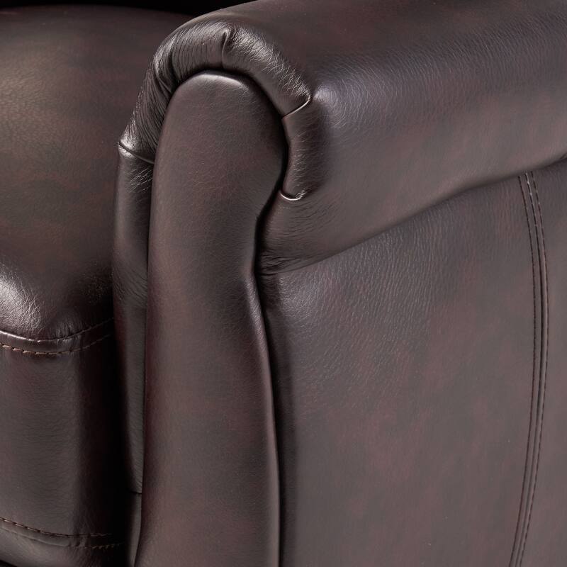 Haddan PU Leather Recliner Club Chair by Christopher Knight Home