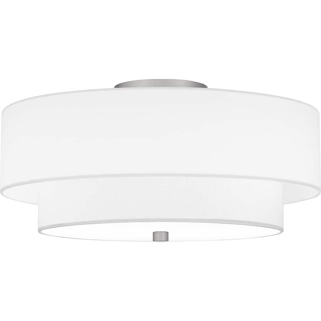 Quoizel Semi-Flush Mount 2-Light Semi-Flush Mount in Brushed Nickel