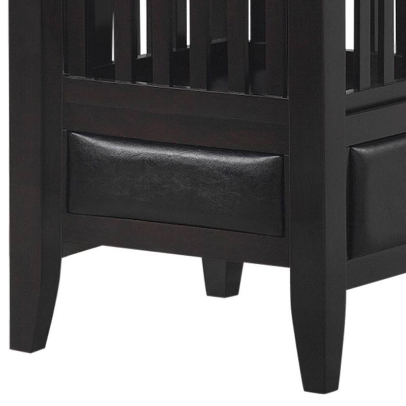 Transitional Style Counter Height Table, Espresso Brown