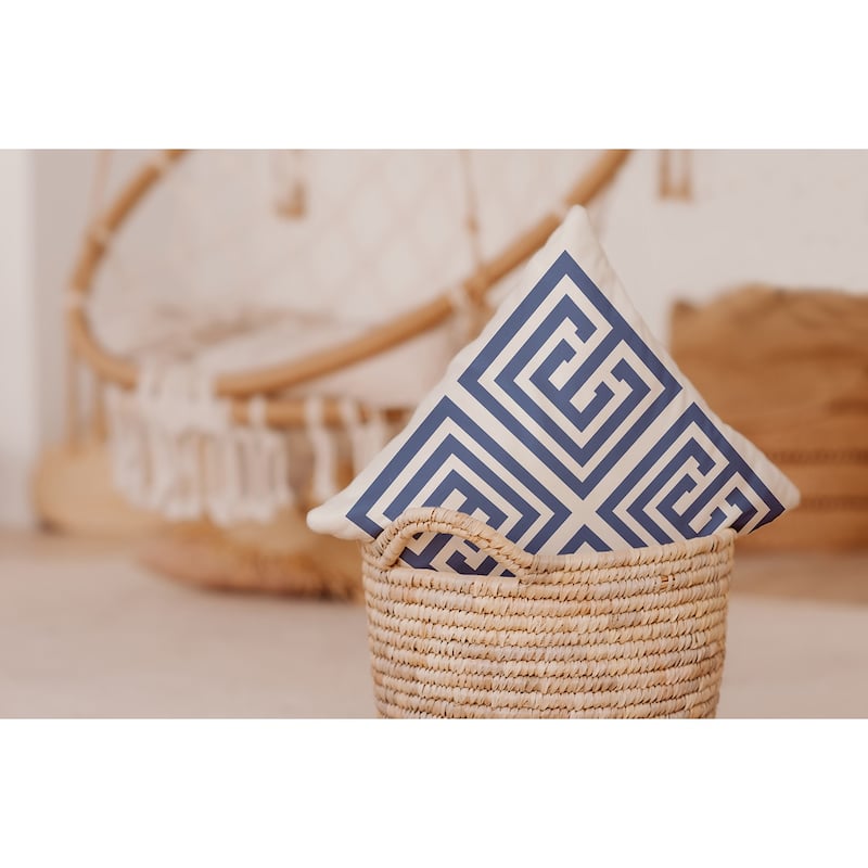 Greek Key Decorative Indoor Pillow