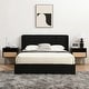 preview thumbnail 5 of 87, Modern Minimalist Upholstered Storage Bed with Lift-Up Platform Black - Full