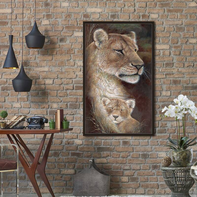 "Proud Mother" by Ruane Manning Print on Floating Canvas