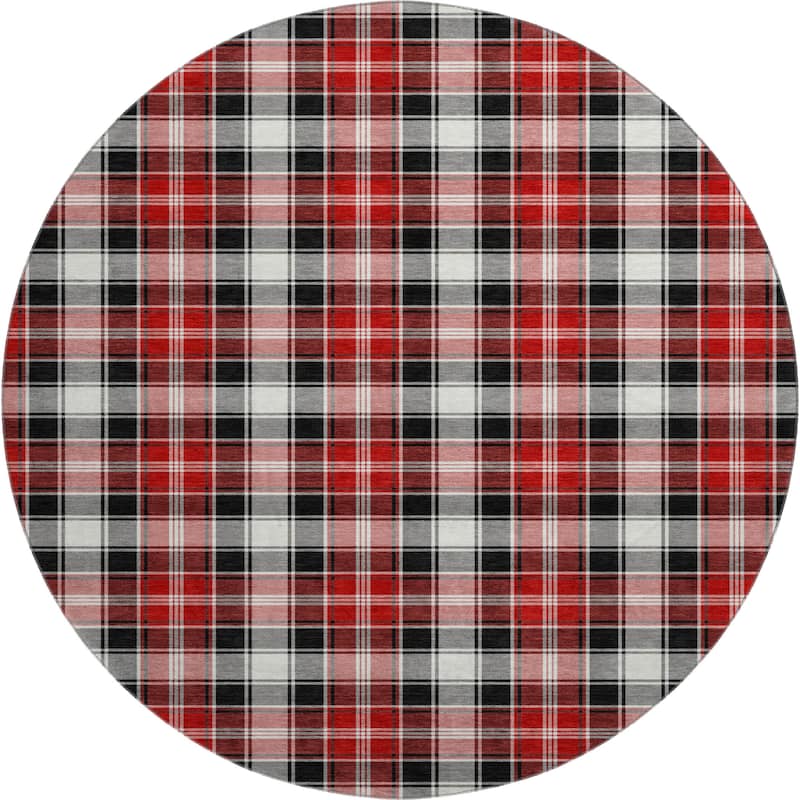 Premium Washable Super Soft Christmas Plaid Mayfield Rug