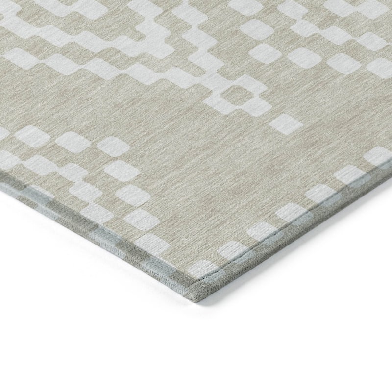 HomeRoots Geometric Transitional Rectangle Outdoor Rug