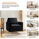 preview thumbnail 33 of 43, Ganymedes Modern Velvet Accent Arm Chair with Golden Legs by HULALA HOME