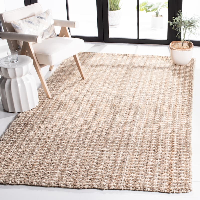 SAFAVIEH Handmade Natural Fiber Valdete Jute Rug - 9' x 12' - Natural