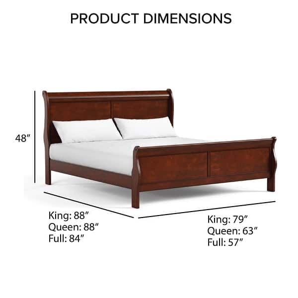 Furniture of America Devi Traditional Kids Full-size Wooden Sleigh Bed