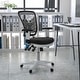 preview thumbnail 86 of 164, Nicholas Mid-Back Blue Mesh Multifunction Executive Swivel Ergonomic Office Chair with Adjustable Arms Black Mesh/White Frame