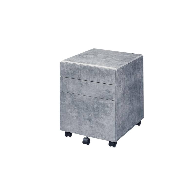 Contemporary Industrial File Cabinet with 3 Drawers