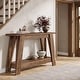preview thumbnail 6 of 22, 41.3 Inches Farmhouse Console Table, 2 Tiers Wooden Entryway Table