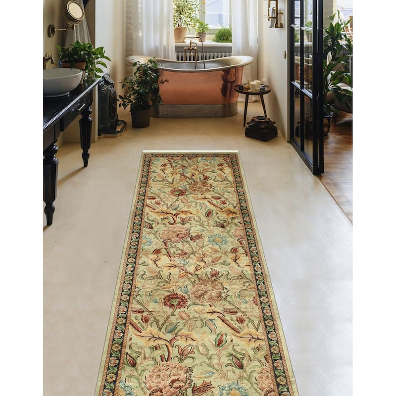 Pak-Persian Naveed Beige/Black Runner - 2'5" x 8'1"