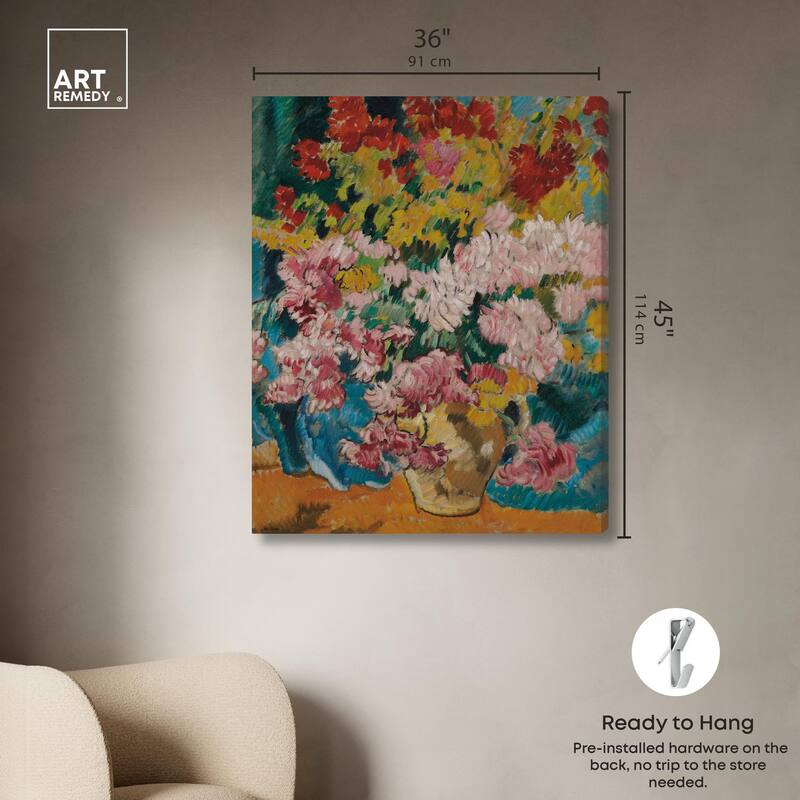 Give him Flores Canvas by Art Remedy, Gallery Wrapped