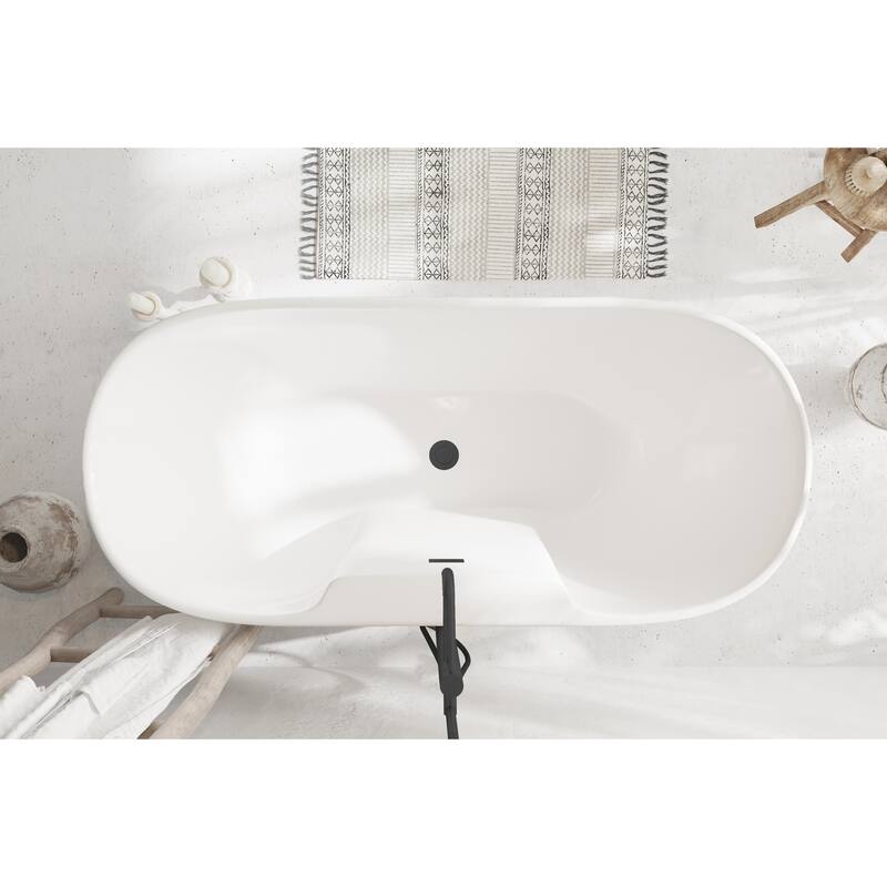Nicolette Bathtub in Glossy White