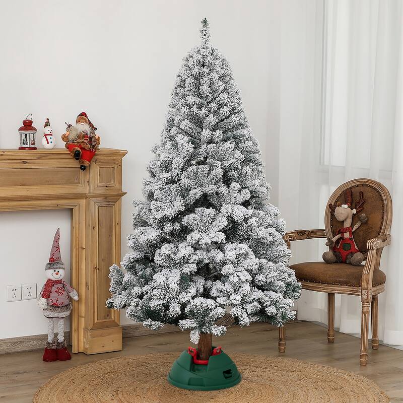 Indoor Automatic Green Christmas Tree Stand With Water Reservoir, Adjustable Metal Claws