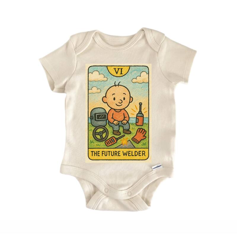 Future Welder Tarot - Baby Bodysuit - Natural - Newborn