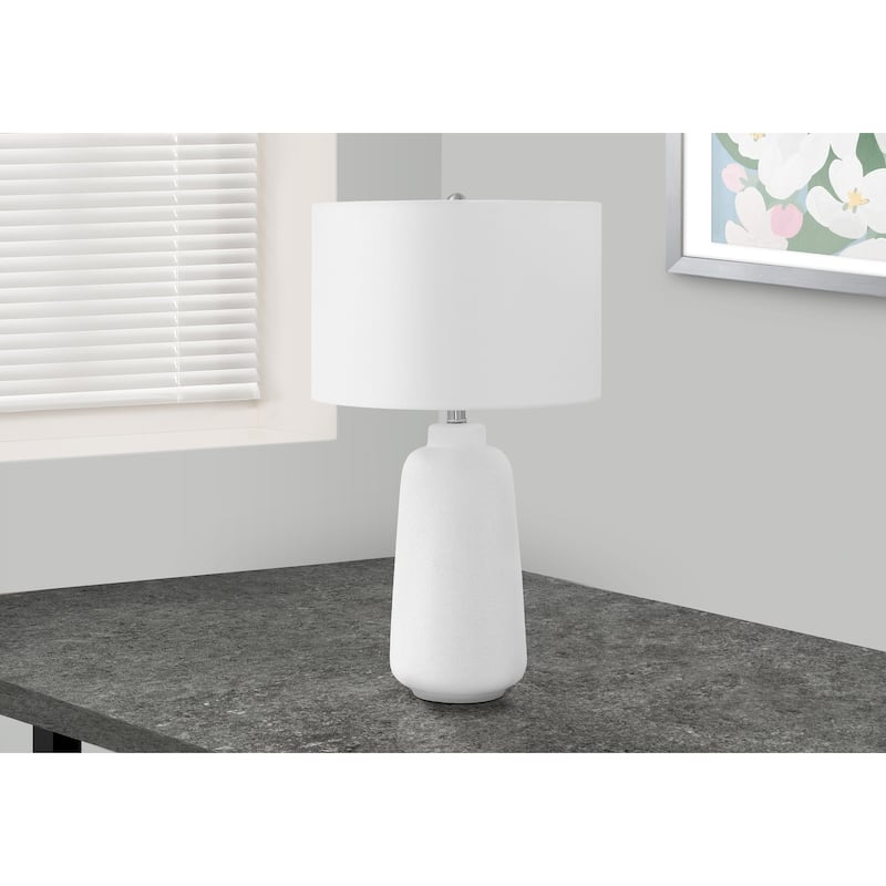 Lighting, 26"h, Table Lamp, Cream Ceramic, Ivory / Cream Shade, Modern