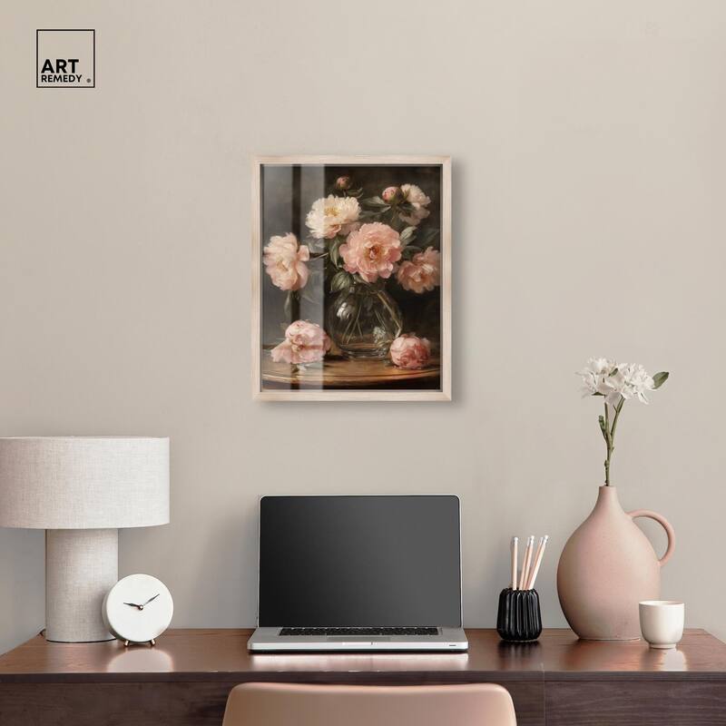 Vintage Velvet Vase Shadowbox by Art Remedy