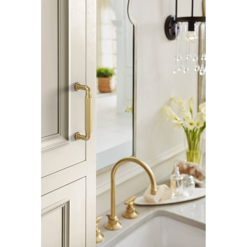 Amerock BP37702 Cowrie 3-3/4" Center to Center Fluted Handle Cabinet