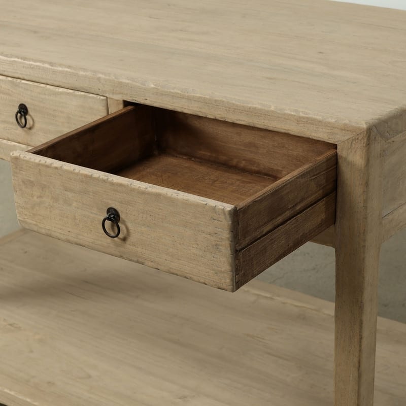 Approx 62" W 32"D Counter Table with Six Drawers