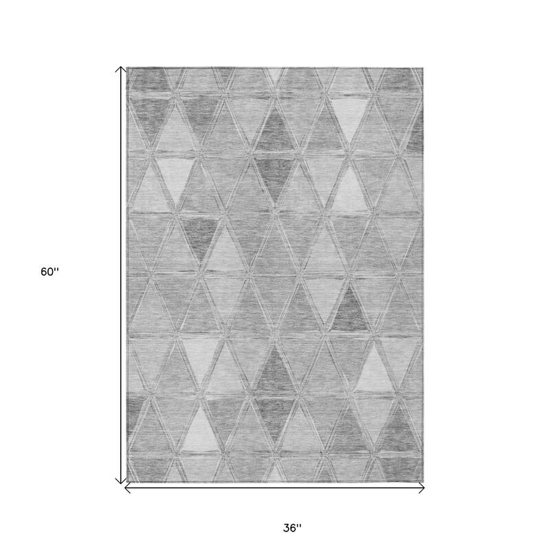 HomeRoots Geometric Transitional Rectangle Outdoor Rug