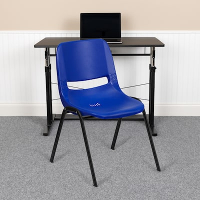 Kid's Ergonomic Shell Stack Chair with 14" Seat Height