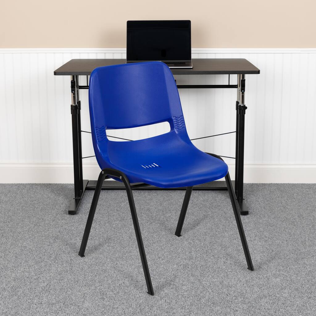 Kid's Ergonomic Shell Stack Chair with 14" Seat Height