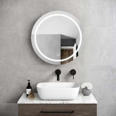 26x26 inch LED Medicine Cabinet Wall mount Medicine Cabinet with Mirror Anti-fog function 3 colors