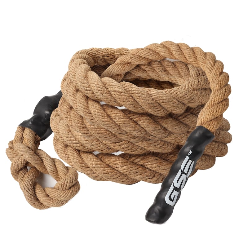 GSE™ 1.5" Gym Climbing Rope, Workout Rope for Indoor/Outdoor and Home Workouts. Great for Climbing Exercises, Strength Training - 40-ft