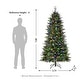 preview thumbnail 10 of 55, Glitzhome 6FT/7FT Multi-color Lighted Fir Christmas Tree with Remote Controller