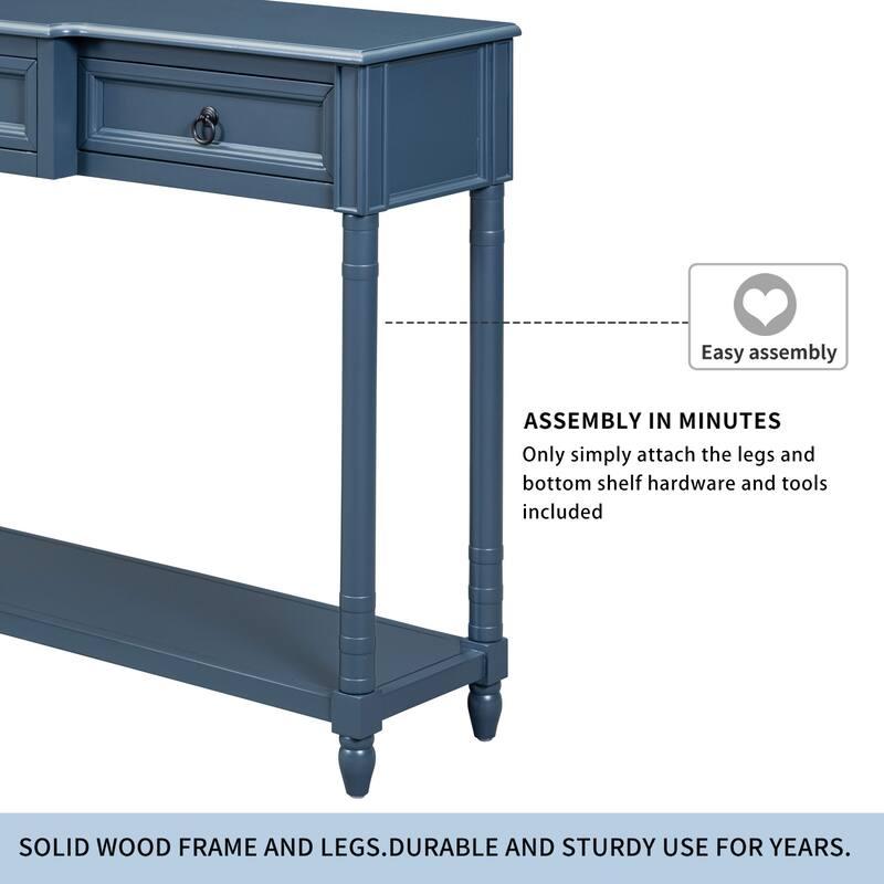 Console Table Sofa Table with Drawers