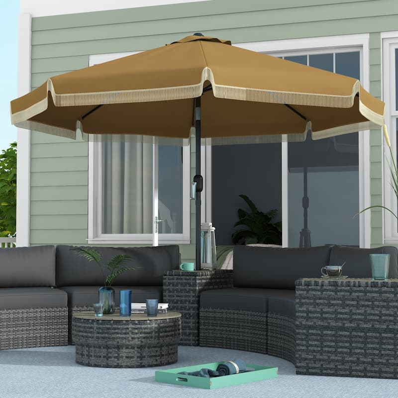 Versatile Outdoor Patio Umbrella with Stylish Design and Multiple Functions