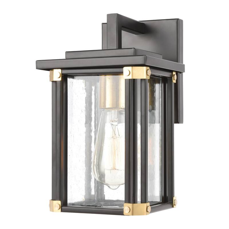 Vincentown 11'' High 1-Light Outdoor Sconce - Matte Black - 11 inch Tall - 11 inch Tall - Matte Black