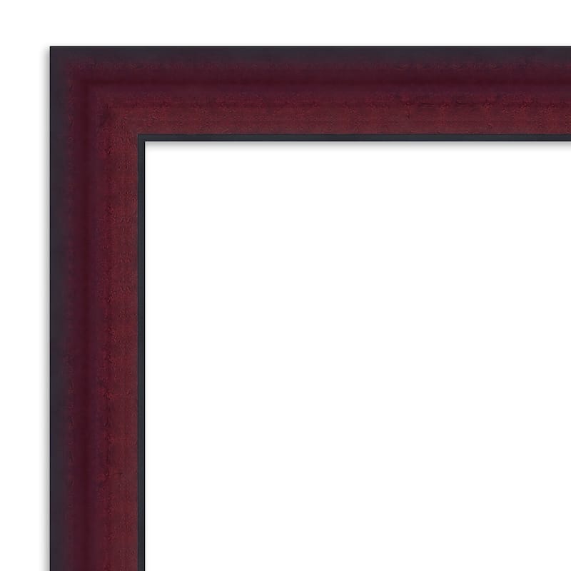 Canterbury Cherry Non-Beveled Wood Framed Full-Length On the Door Mirror - Canterbury Cherry - Glass Size 14x48
