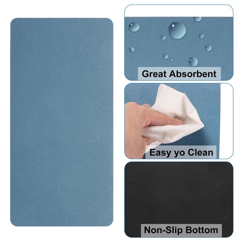 Refrigerator Drip Catcher 10.4 x 5.2 Inch Rectangle Drip Tray, Navy Blue - Navy Blue